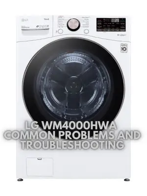 LG WM4000HWA Common Problems and Troubleshooting